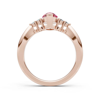 Antique Inspired Design Engagement Gold Ring
