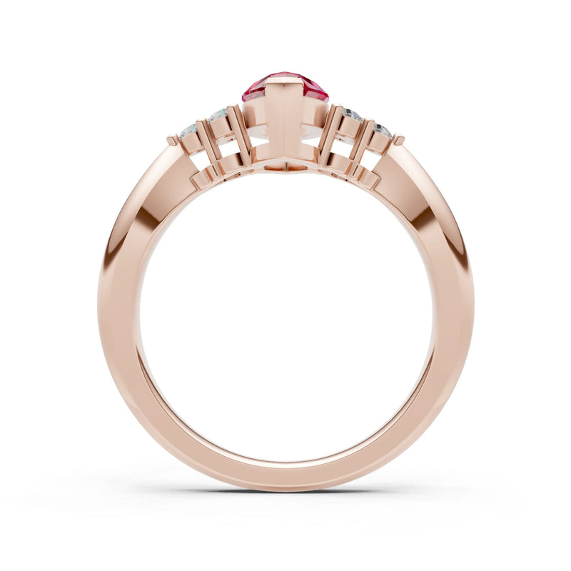 Antique Inspired Design Engagement Gold Ring