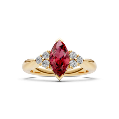 Antique Inspired Design Engagement Gold Ring