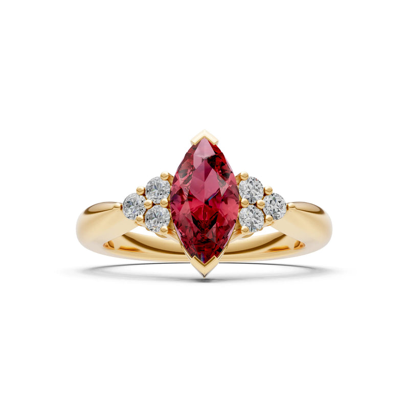 Antique Inspired Design Engagement Gold Ring