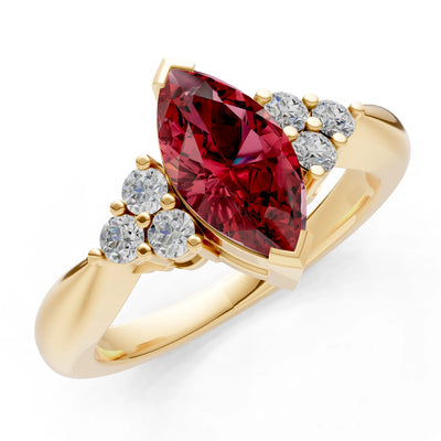 Antique Inspired Design Engagement Gold Ring