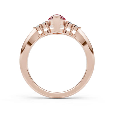 Antique Inspired Design Engagement Gold Ring