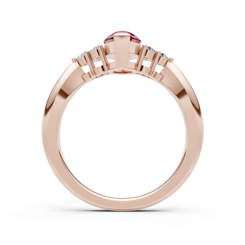 Antique Inspired Design Engagement Gold Ring