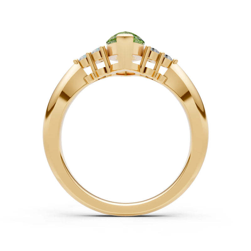 Antique Inspired Design Engagement Gold Ring