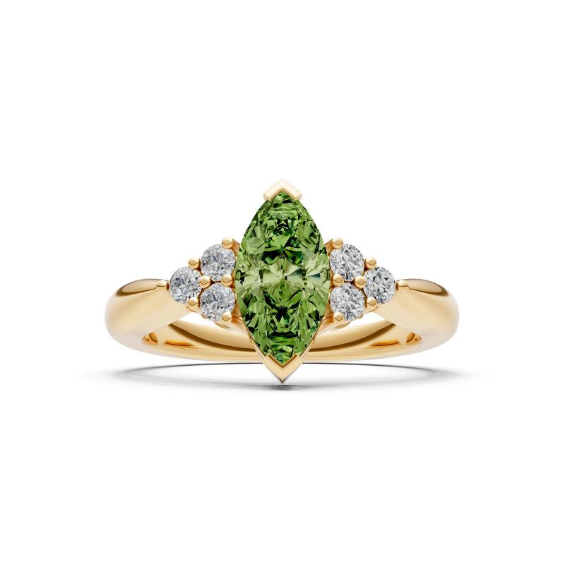 Antique Inspired Design Engagement Gold Ring