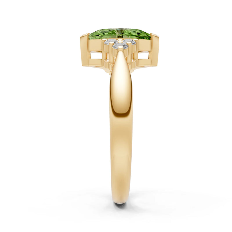Antique Inspired Design Engagement Gold Ring
