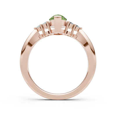 Antique Inspired Design Engagement Gold Ring