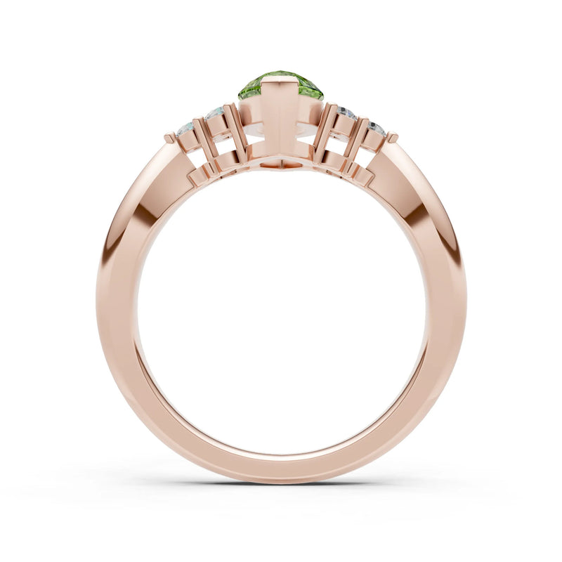 Antique Inspired Design Engagement Gold Ring
