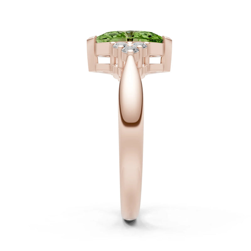 Antique Inspired Design Engagement Gold Ring