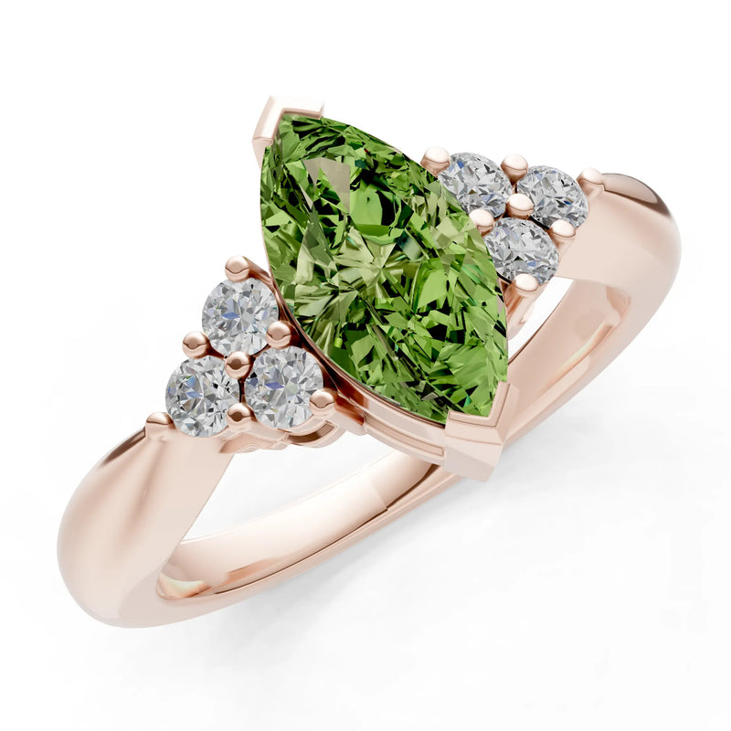 Antique Inspired Design Engagement Gold Ring