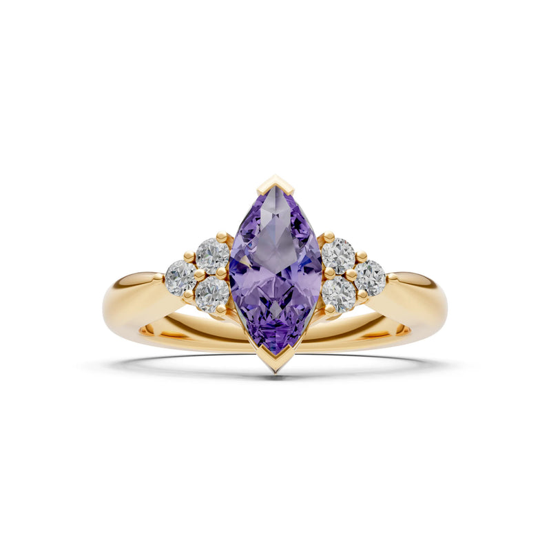 Antique Inspired Design Engagement Gold Ring