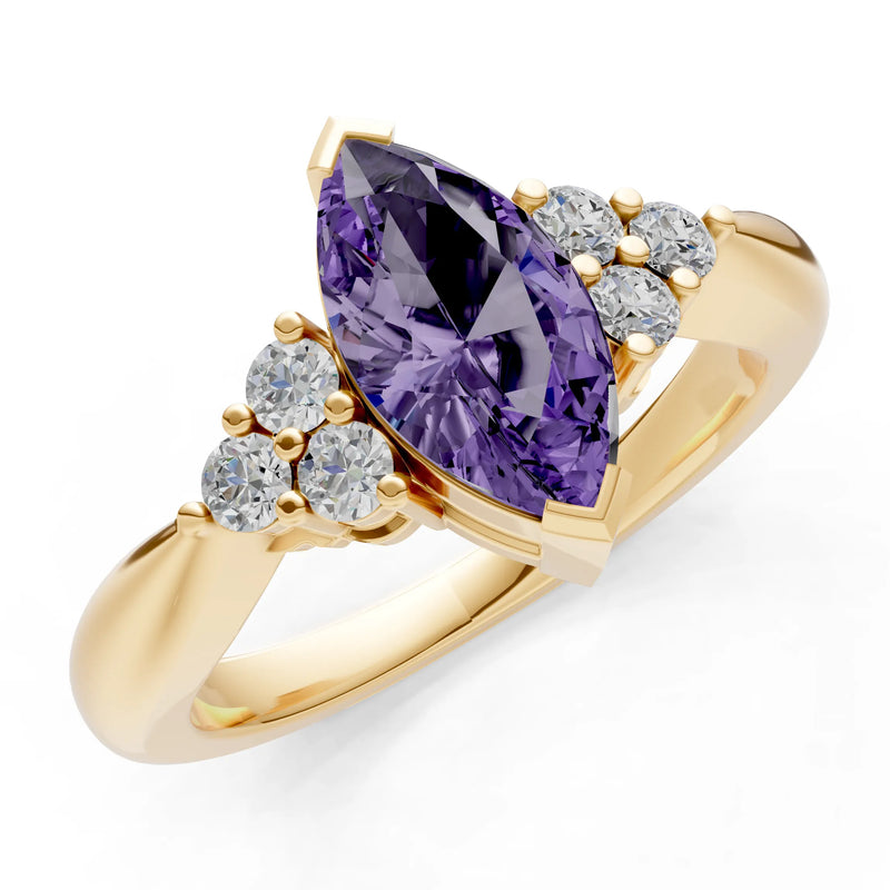 Antique Inspired Design Engagement Gold Ring