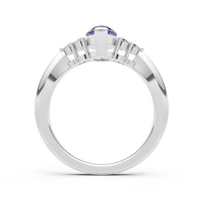 Antique Inspired Design Engagement Gold Ring