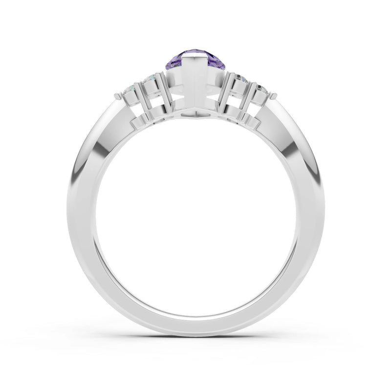 Antique Inspired Design Engagement Gold Ring