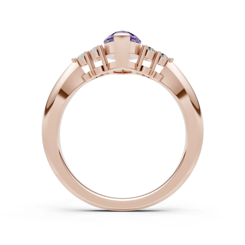 Antique Inspired Design Engagement Gold Ring