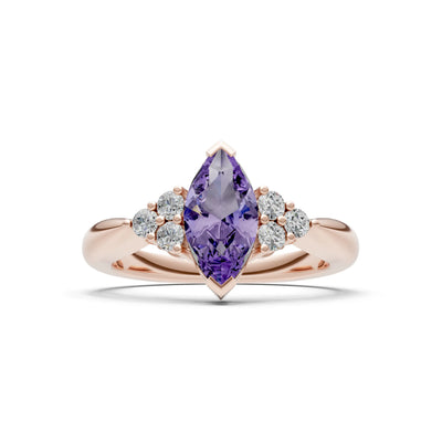 Antique Inspired Design Engagement Gold Ring