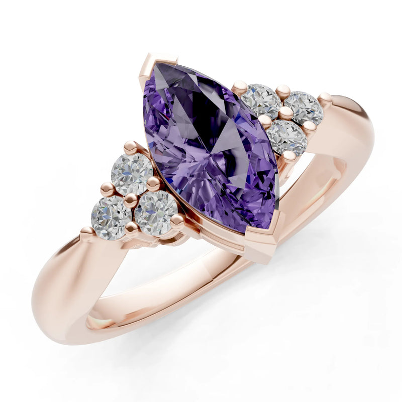 Antique Inspired Design Engagement Gold Ring