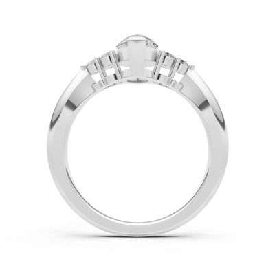 Antique Inspired Design Engagement Gold Ring