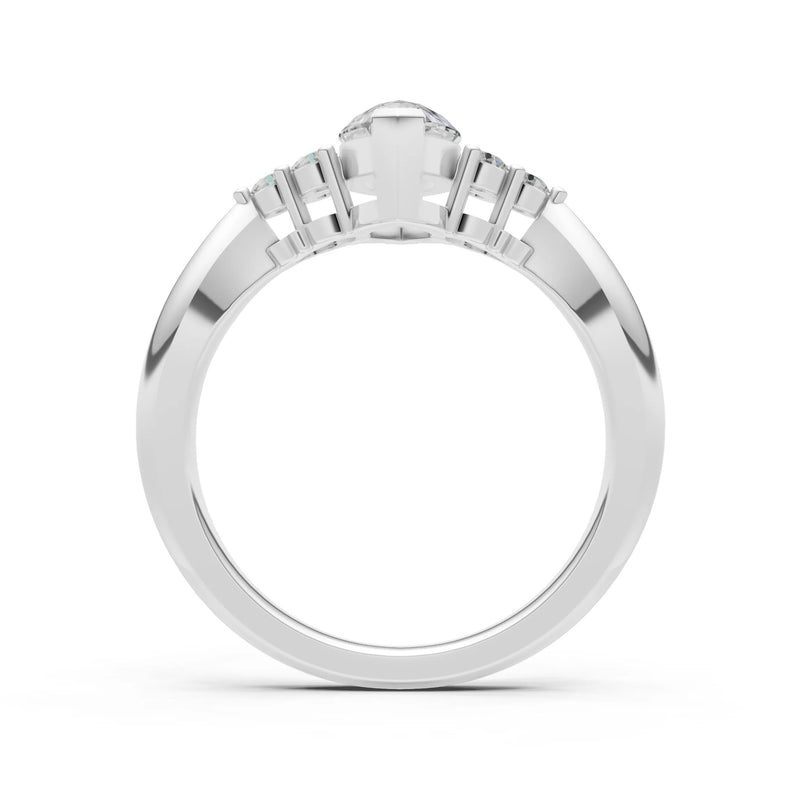 Antique Inspired Design Engagement Gold Ring