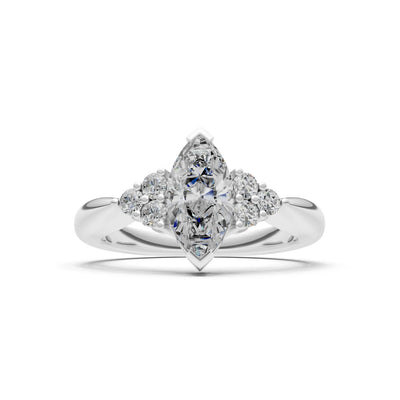 Antique Inspired Design Engagement Gold Ring