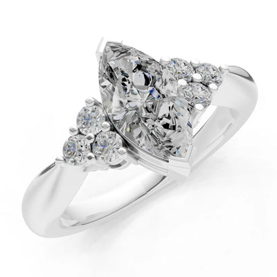 Antique Inspired Design Engagement Gold Ring
