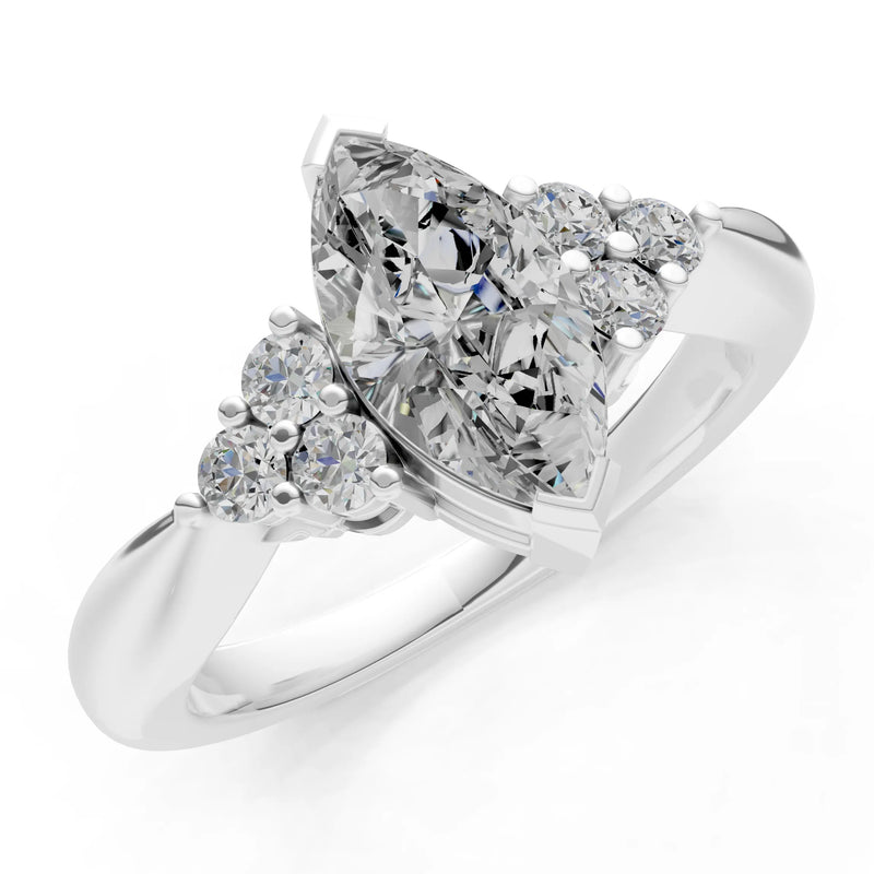 Antique Inspired Design Engagement Gold Ring