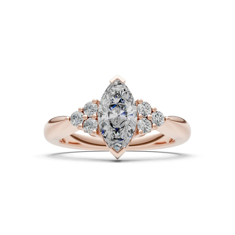 Antique Inspired Design Engagement Gold Ring