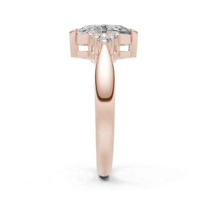 Antique Inspired Design Engagement Gold Ring