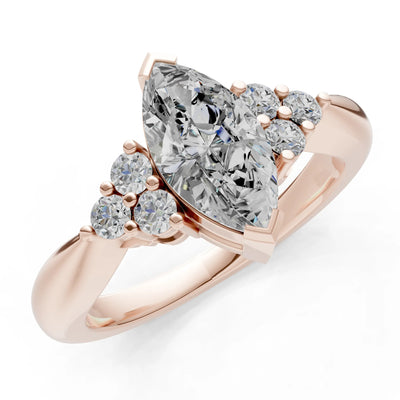 Antique Inspired Design Engagement Gold Ring
