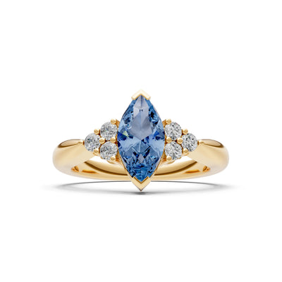Antique Inspired Design Engagement Gold Ring