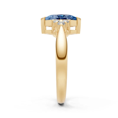 Antique Inspired Design Engagement Gold Ring