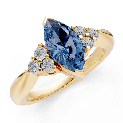 Antique Inspired Design Engagement Gold Ring