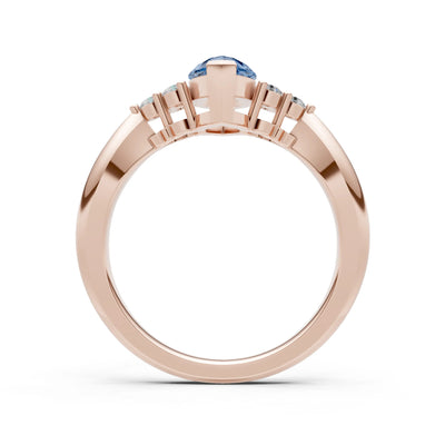 Antique Inspired Design Engagement Gold Ring