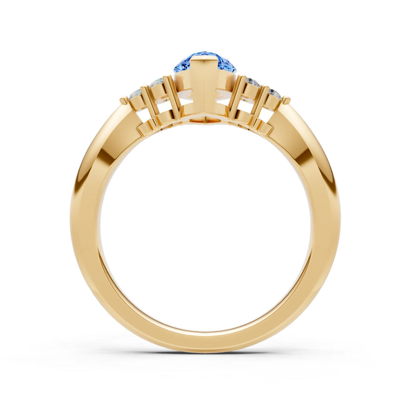 Antique Inspired Design Engagement Gold Ring