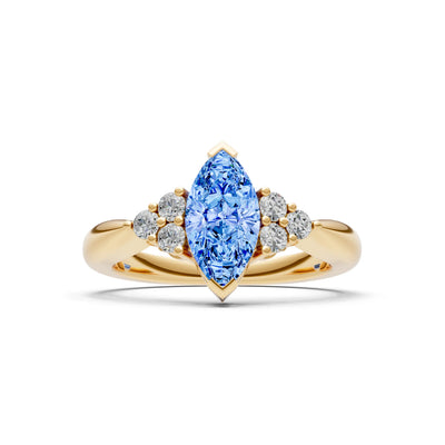 Antique Inspired Design Engagement Gold Ring