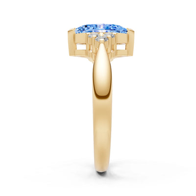 Antique Inspired Design Engagement Gold Ring