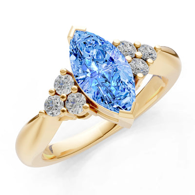 Antique Inspired Design Engagement Gold Ring