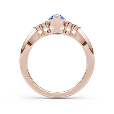 Antique Inspired Design Engagement Gold Ring