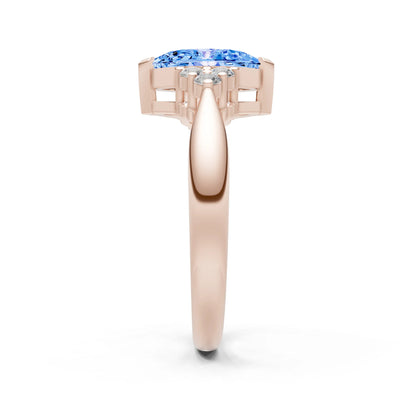 Antique Inspired Design Engagement Gold Ring