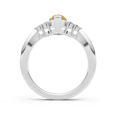 Antique Inspired Design Engagement Gold Ring