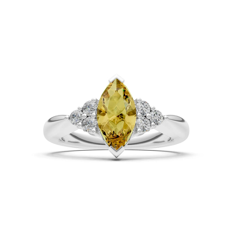 Antique Inspired Design Engagement Gold Ring