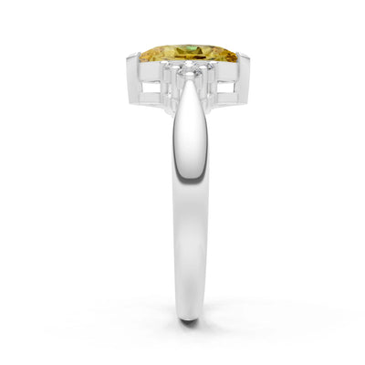 Antique Inspired Design Engagement Gold Ring