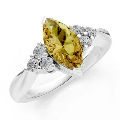 Antique Inspired Design Engagement Gold Ring