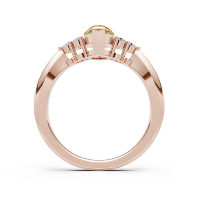 Antique Inspired Design Engagement Gold Ring