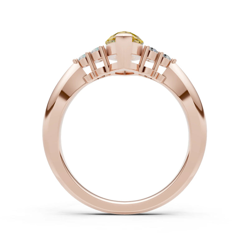 Antique Inspired Design Engagement Gold Ring