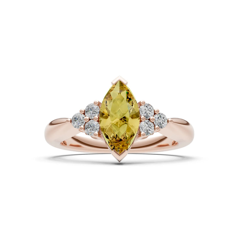 Antique Inspired Design Engagement Gold Ring