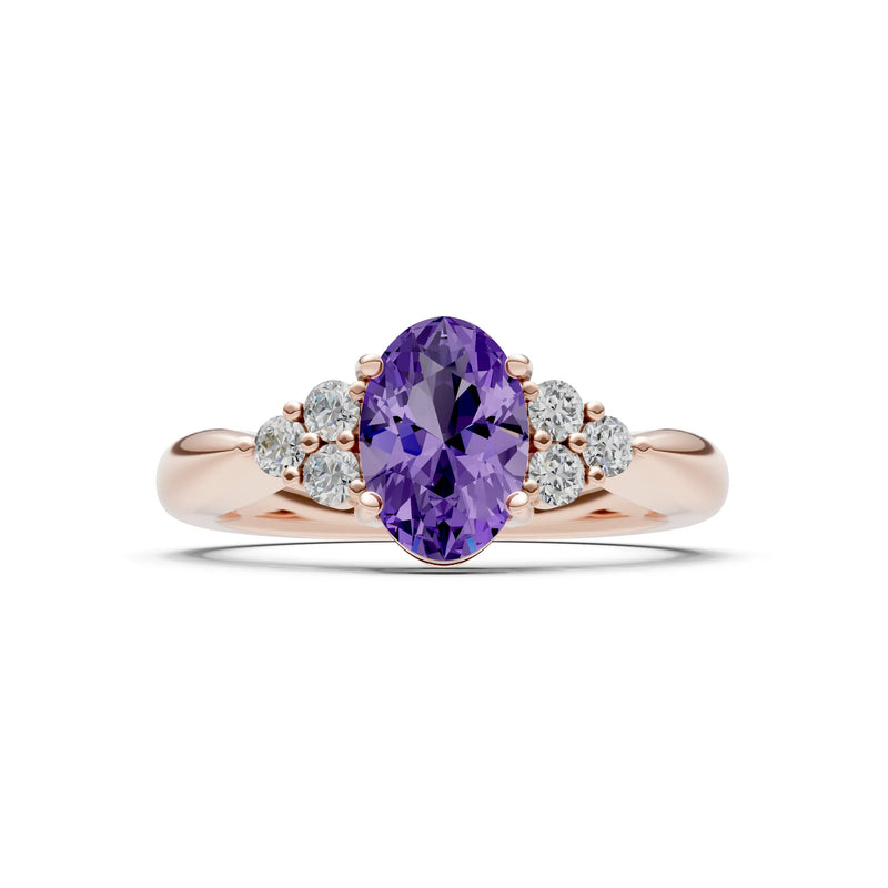 Oval Antique Inspired Design Engagement Ring