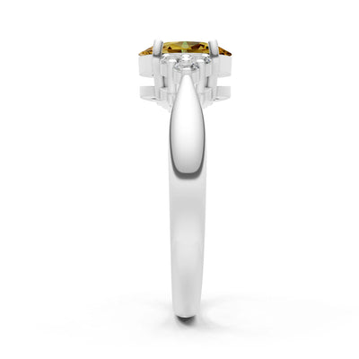 Oval Antique Inspired Design Engagement Ring