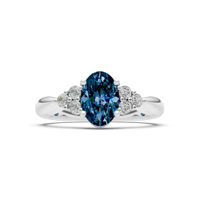 Oval Antique Inspired Design Engagement Ring