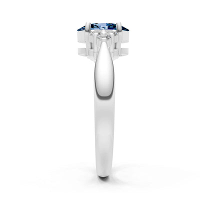 Oval Antique Inspired Design Engagement Ring